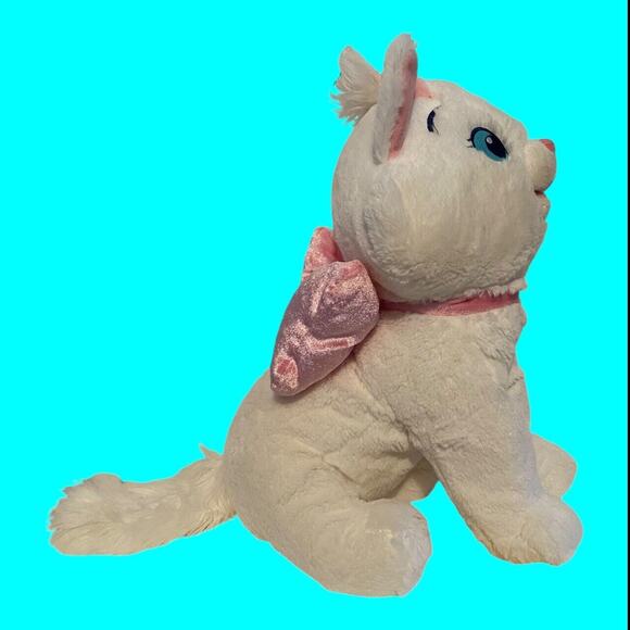 Disney Aristocats Marie Plush Toy Stuffed Animal 12" White And Pink Disney Store - Picture 4 of 10